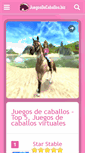 Mobile Screenshot of juegosdecaballos.biz